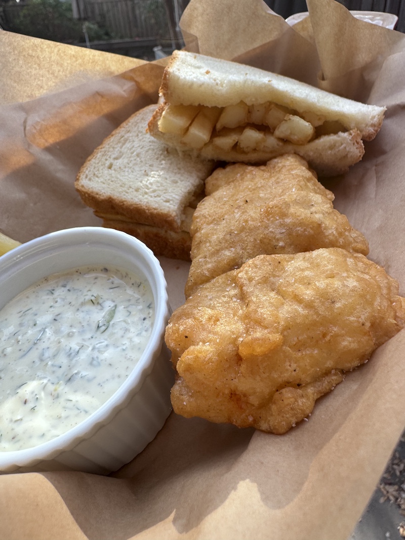 Fish and Chip Butty