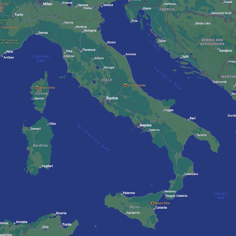 Map of Italy